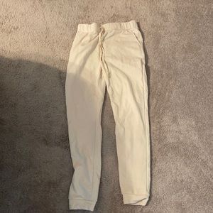 Tan/cream joggers size medium